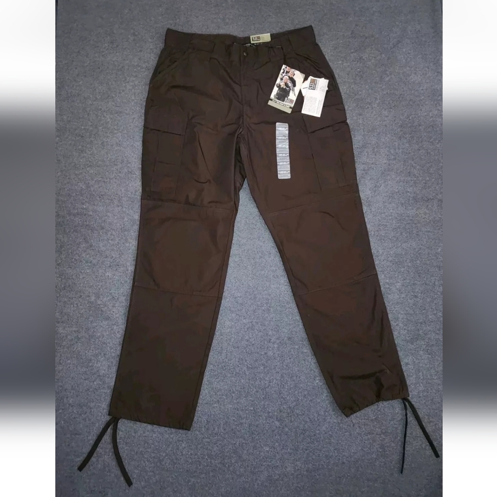 511 Tactical Men's XL Ripstop Teflon Polycotton Performance Pants Brown  NWT